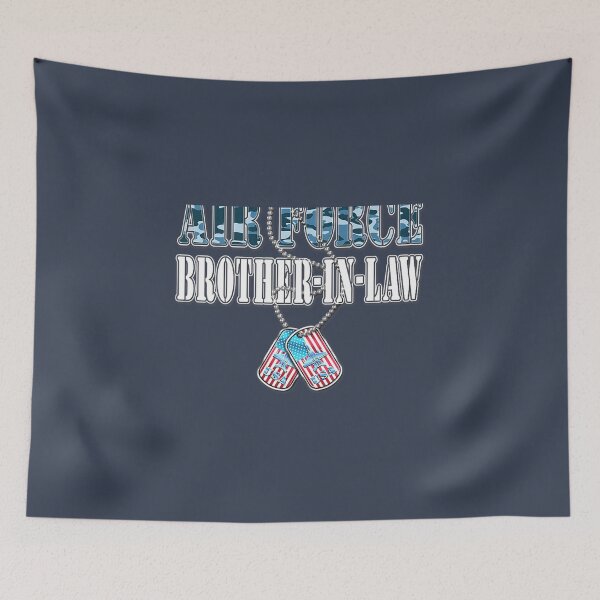 Item preview, Mens Proud Air Force Brother-In-Law US Flag Dog Tag Wing Military designed and sold by DropaRonny.