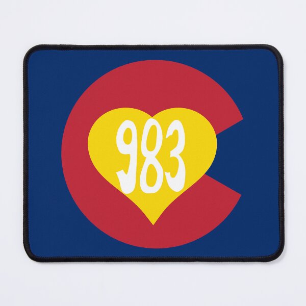 Item preview, Hand Drawn Colorado Heart Flag 983 Area Code designed and sold by itsrturn.