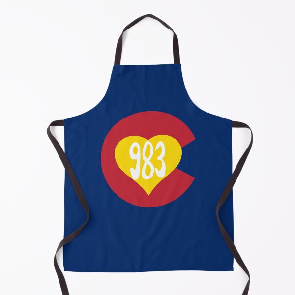 Item preview, Hand Drawn Colorado Heart Flag 983 Area Code designed and sold by itsrturn.