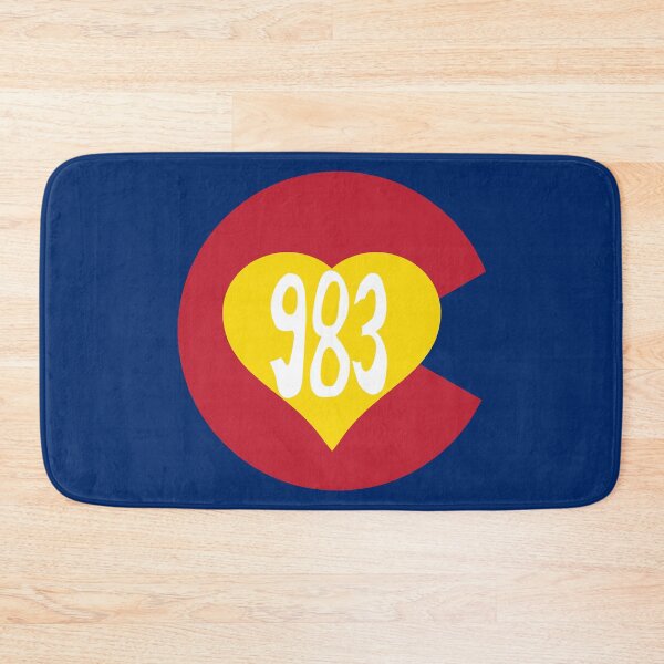 Item preview, Hand Drawn Colorado Heart Flag 983 Area Code designed and sold by itsrturn.