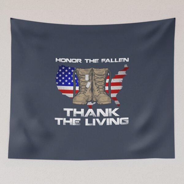 Item preview, Honor The Fallen Thank The Living Military Veteran  designed and sold by DropaRonny.