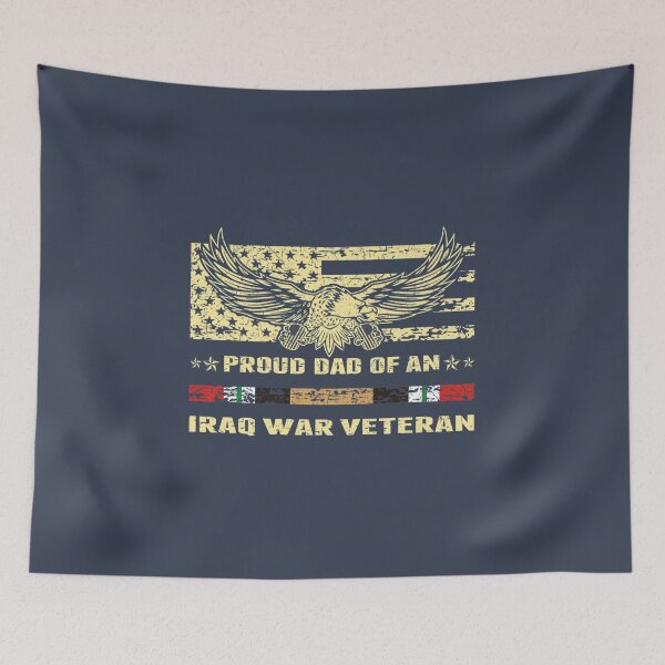 Item preview, Mens Proud Dad Of an Iraq War Veteran Military Vets Father designed and sold by DropaRonny.