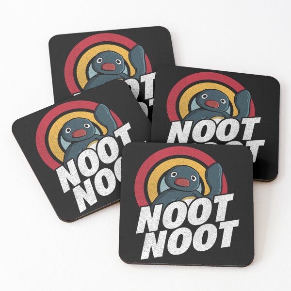Item preview, Noot Noot Funny Penguin Vintage Rainbow Distressed   designed and sold by CaroolBakker.