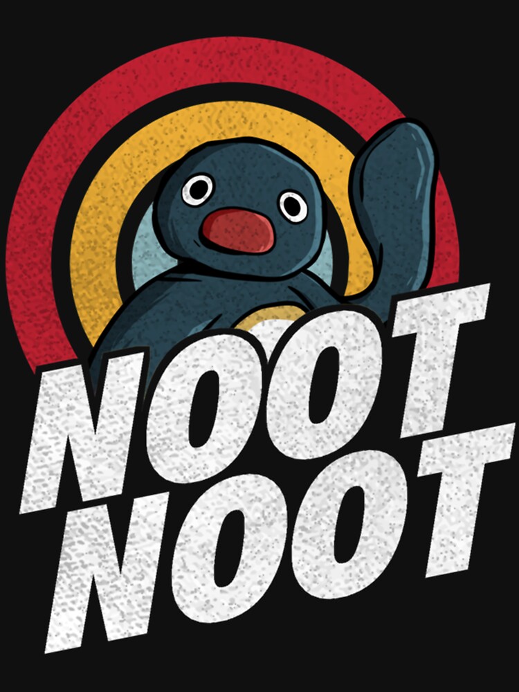 Imagen 7 de 7, Camiseta clásica con la obra Noot Noot Pingüino divertido Arco iris vintage apenado, diseñada y vendida por CaroolBakker.