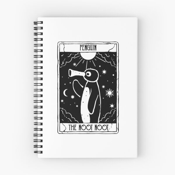 Item preview, Noot Noot Funny tarot card Penguin Vintage Rainbow Distressed   designed and sold by CaroolBakker.
