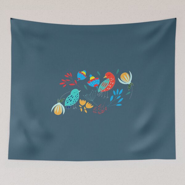 Item preview, Scandinavian Retro Art I Happy Birds Premium  designed and sold by JungJinggg.