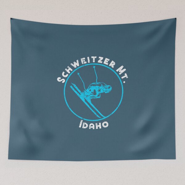 Item preview, Schweitzer Mt Idaho ID Downhill Skier Distressed Retro Pullover  designed and sold by JungJinggg.