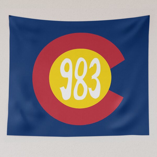 Item preview, Hand Drawn Colorado Flag 983 Area Code designed and sold by itsrturn.