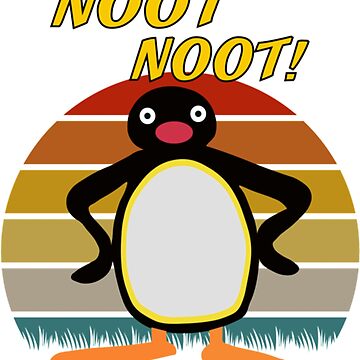 Imagen de la obra Noot Noot Penguin Regalo vintage para hombres Mujeres Funny Penguin Lover regalo de CaroolBakker