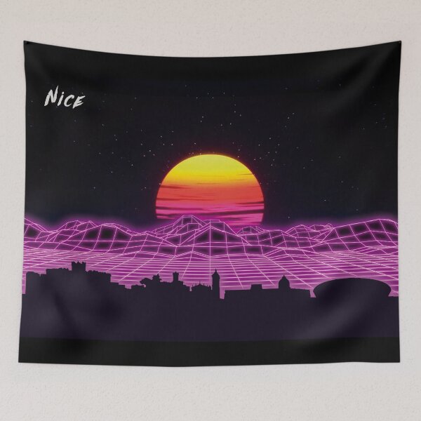 Item preview, Nice France Skyline Neon Nights designed and sold by DFerraz.
