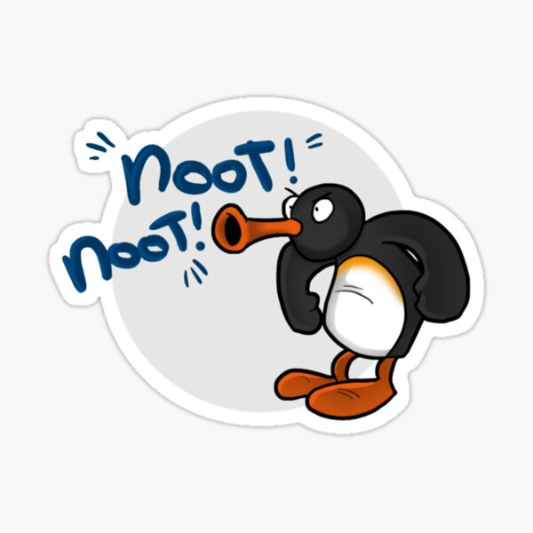 Vista previa del artículo con la obra «NOOT NOOT PINGU», diseñado y vendido por CaroolBakker.