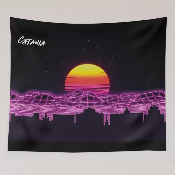 Item preview, Catania Skyline Neon Nights designed and sold by DFerraz.