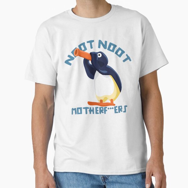 Vista previa del artículo con la obra «Noot Noot Pingu Camisa Noot Meme Regalo, Pingu Noot Noot Motherf», diseñado y vendido por CaroolBakker.