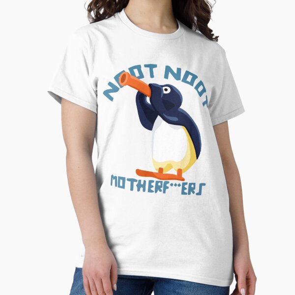 Vista previa del artículo con la obra «Noot Noot Pingu Camisa Noot Meme Regalo, Pingu Noot Noot Motherf», diseñado y vendido por CaroolBakker.