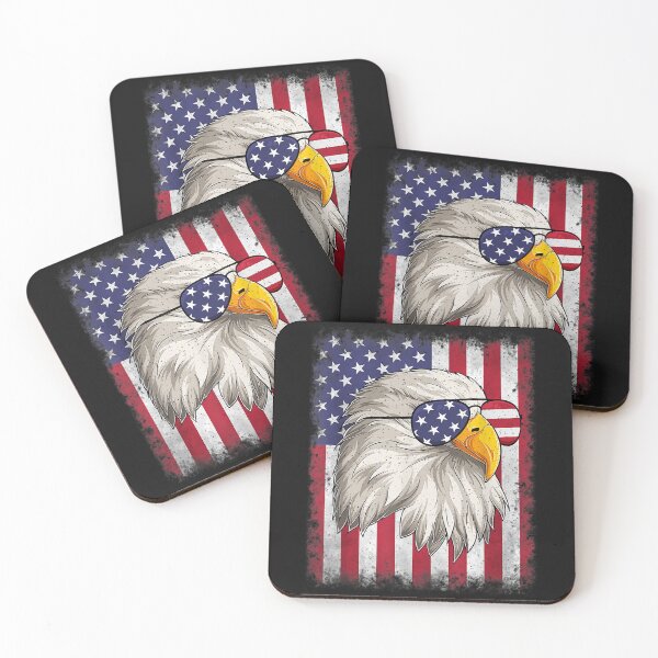 Item preview, Funny 4th Of July USA Flag American Patriotic Eagle T-Shirt designed and sold by Baron-Hagen.