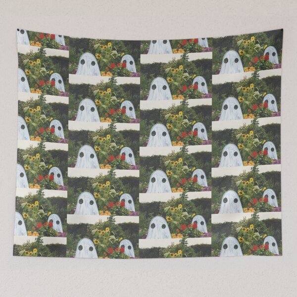 Item preview, ghost in flower garden designed and sold by clarksoncar.