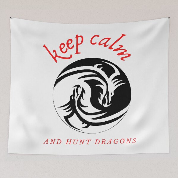 Item preview, keep calm and hunt dragons Premium designed and sold by LuckyLukee.