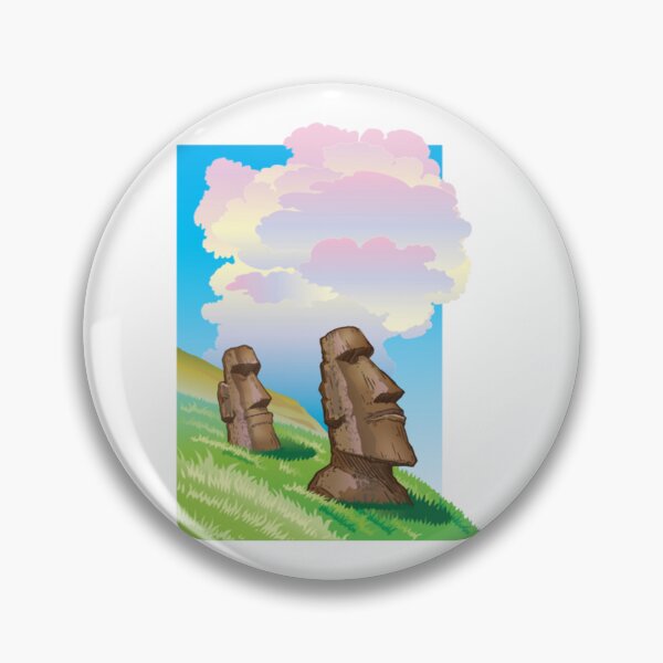 Item preview, Aesthetic Moai Stone designed and sold by eulaliana.