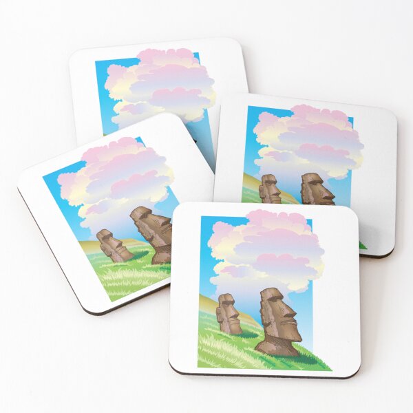 Item preview, Aesthetic Moai Stone designed and sold by eulaliana.
