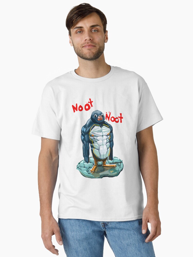 Imagen 1 de 7, Camiseta clásica con la obra Pingüino Noot Noot, diseñada y vendida por CaroolBakker.