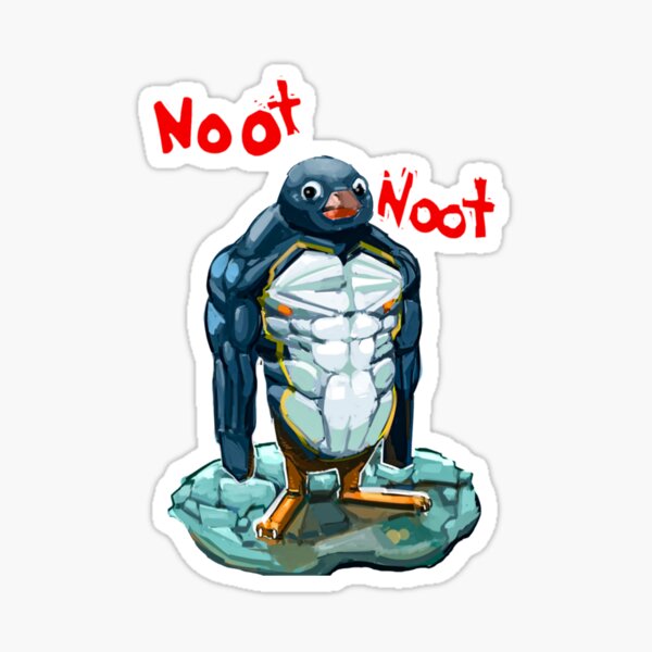 Vista previa del artículo con la obra «Pingüino Noot Noot», diseñado y vendido por CaroolBakker.