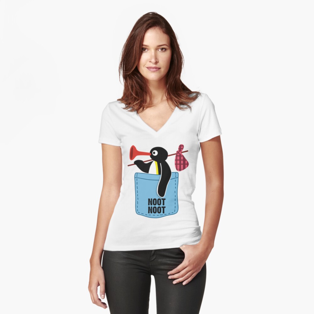 Vista previa del artículo con la obra «Camiseta entallada de cuello en V», diseñado y vendido por CaroolBakker.