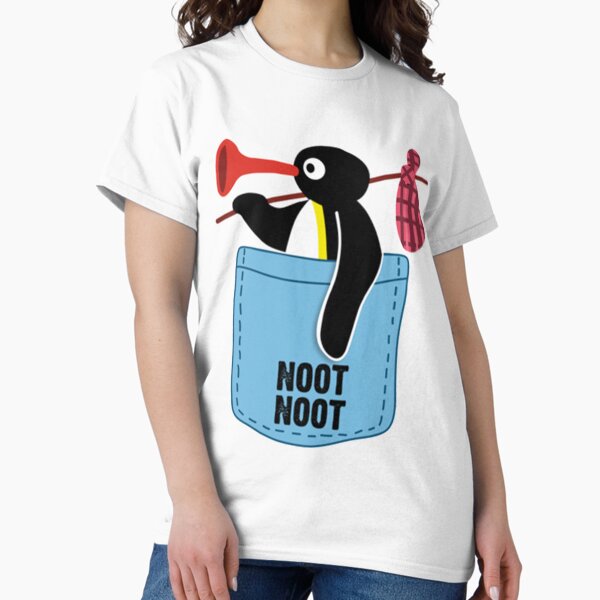Vista previa del artículo con la obra «Pingüino Noot Noot», diseñado y vendido por CaroolBakker.