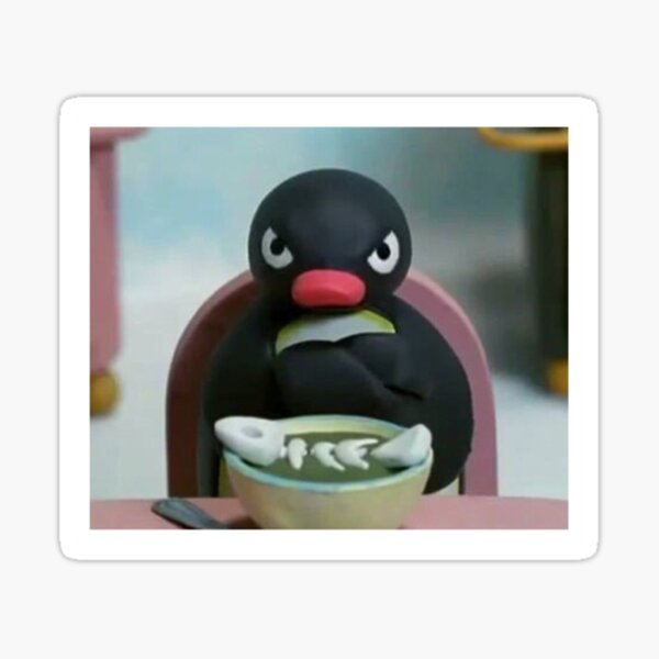 Vista previa del artículo con la obra «Pingu el pingüino enojado - Noot Noot», diseñado y vendido por CaroolBakker.