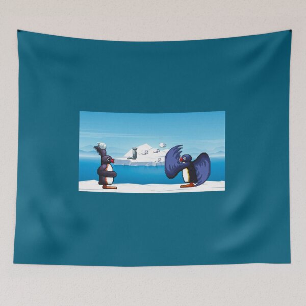 Item preview, Pixel Pingu Snowball Fight   designed and sold by CaroolBakker.