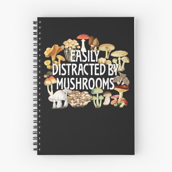 Item preview, Easily Distracted By Mushrooms Funny Mushroom Lover Botanical Fungi Plants Morel Psychedelic Mushroom Forager Mushroom Gift designed and sold by madeulaugh.