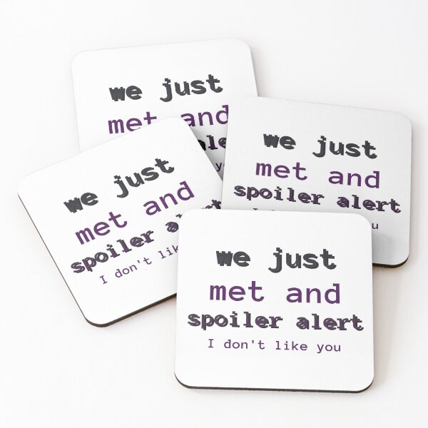 Item preview, first meeting spoiler alert designed and sold by dgutpro87.