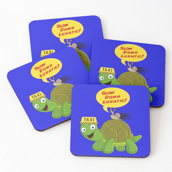 Aperçu de l'œuvre Graphique amusant d'escargot et de tortue ralentissant la lunatique créée et vendue par podguy.