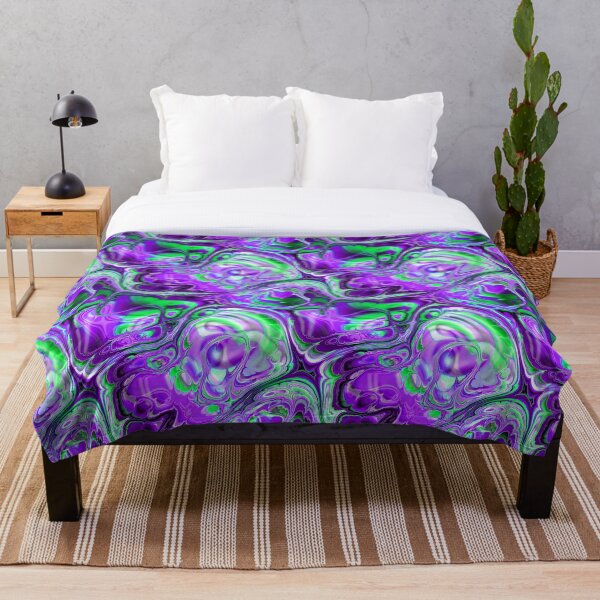 Item preview, PURPLE PASSION in Purple and Green with Accents of Black and White designed and sold by KathyDKeith.