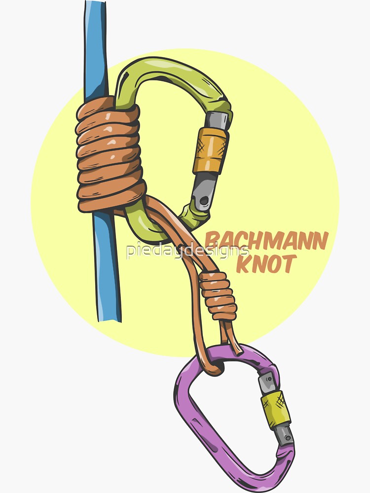 Bachmann Rock Climbing Prusik | Sticker