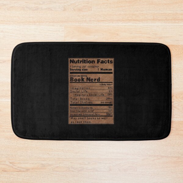 Item preview, Book Nerd: Nutrition Facts (book cover background) designed and sold by O1RSH.