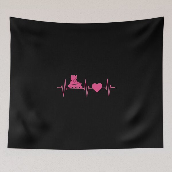 Item preview, Rollerblading Gift Rollerblading Ekg Line Heart Sticker designed and sold by ximenagene.