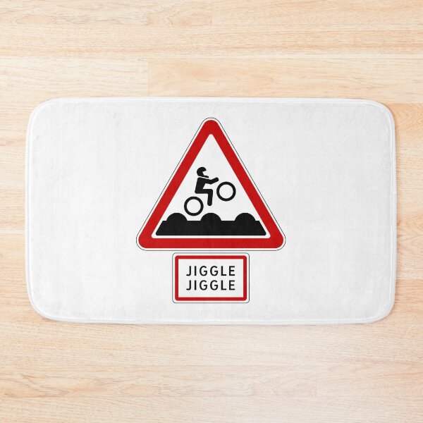 Item preview, Bumpy Road Sign - Jiggle Jiggle designed and sold by Clusterfudge.