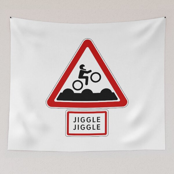 Item preview, Bumpy Road Sign - Jiggle Jiggle designed and sold by Clusterfudge.