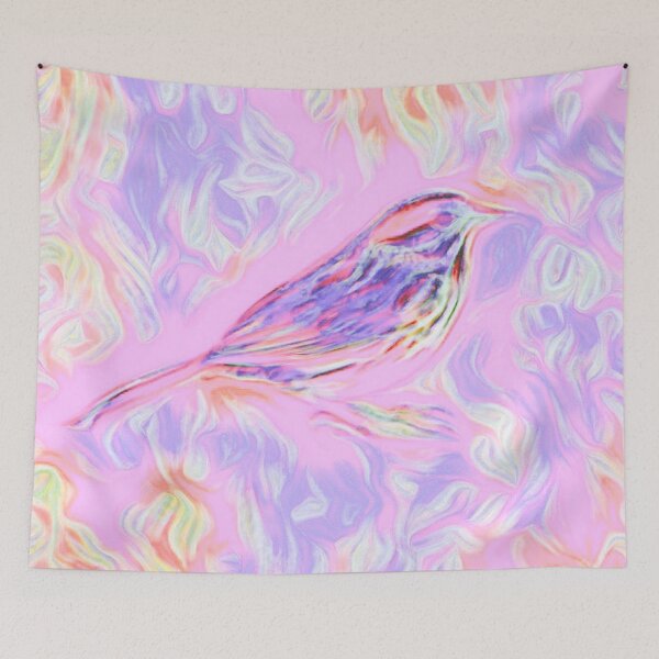 Aperçu de l'œuvre Robin en rose pastel et violet créée et vendue par CSturgill2.