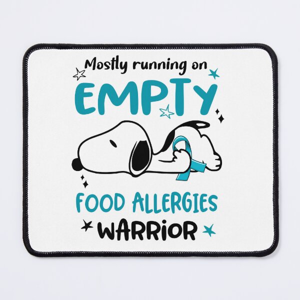 Item preview, Mostly Running on Empty Food Allergies Warrior designed and sold by Wlsnpeggy.