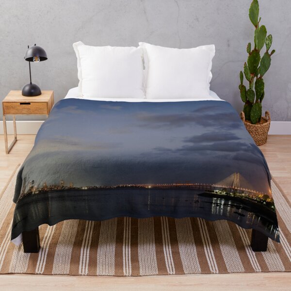 Item preview, Mumbai skyline with Sea Link Bridge , India, modern art, wall art, print, personalised gifts, custom printed gifts designed and sold by CameraDesign.