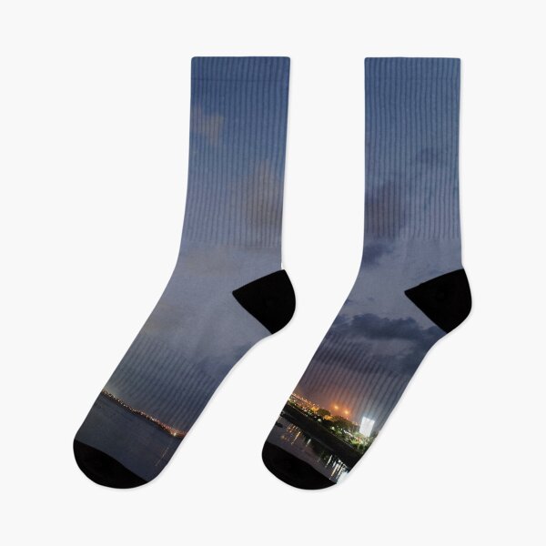 Item preview, Mumbai skyline with Sea Link Bridge , India, modern art, wall art, print, personalised gifts, custom printed gifts designed and sold by CameraDesign.