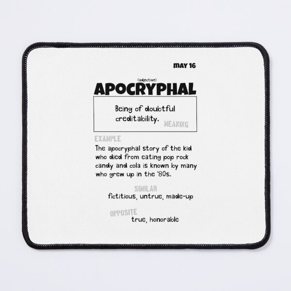 Item preview, May 16 Apocryphal designed and sold by Square Root of Squid.