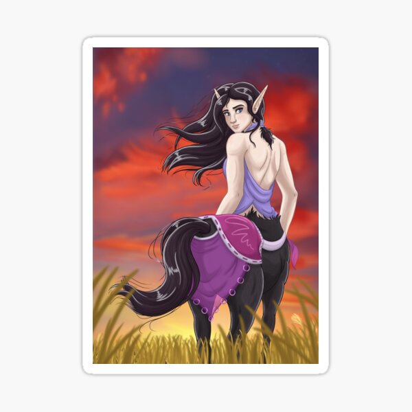 Windy Summer Evening, Maewren the Centaur Sticker
