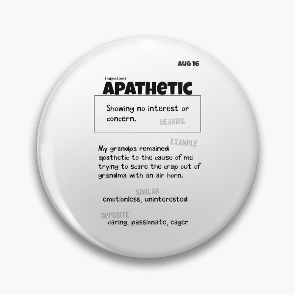Item preview, August 16 Apathetic designed and sold by Square Root of Squid.