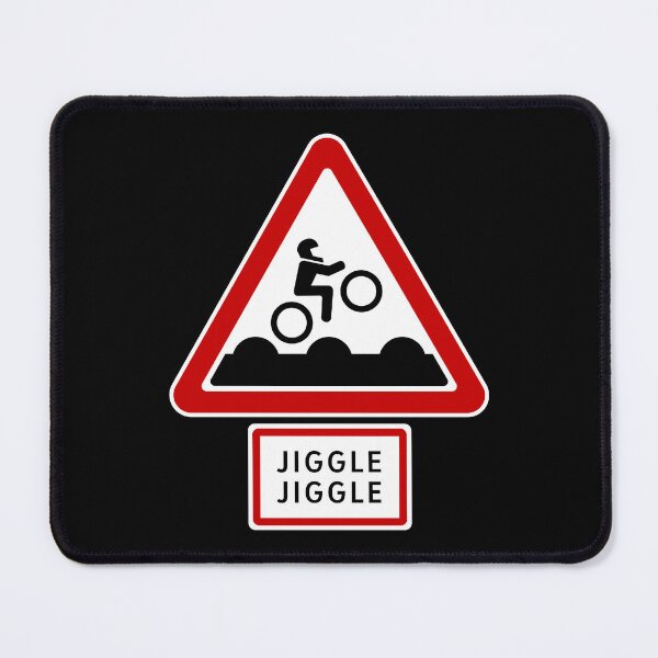 Item preview, Bumpy Road Sign - Jiggle Jiggle designed and sold by Clusterfudge.
