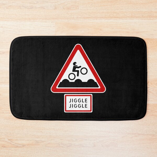 Item preview, Bumpy Road Sign - Jiggle Jiggle designed and sold by Clusterfudge.