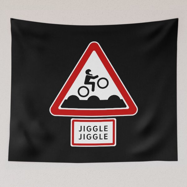 Item preview, Bumpy Road Sign - Jiggle Jiggle designed and sold by Clusterfudge.