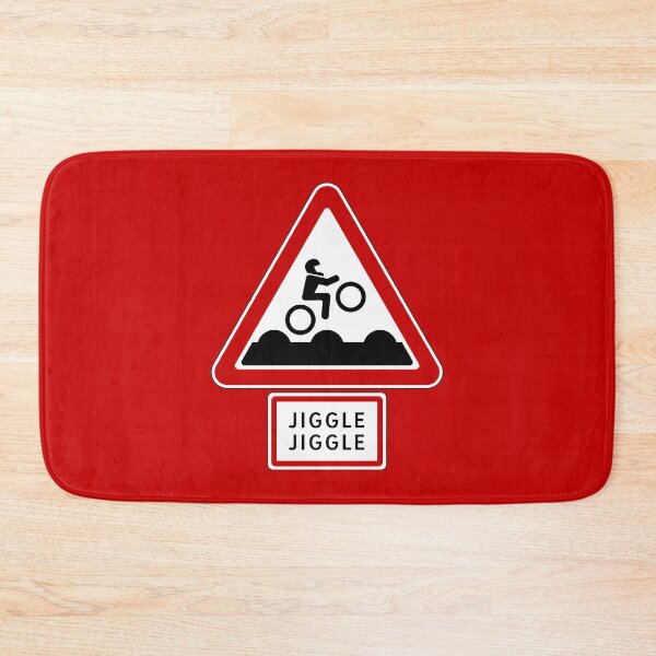 Item preview, Bumpy Road Sign - Jiggle Jiggle designed and sold by Clusterfudge.