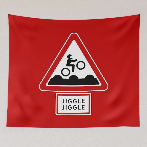 Item preview, Bumpy Road Sign - Jiggle Jiggle designed and sold by Clusterfudge.